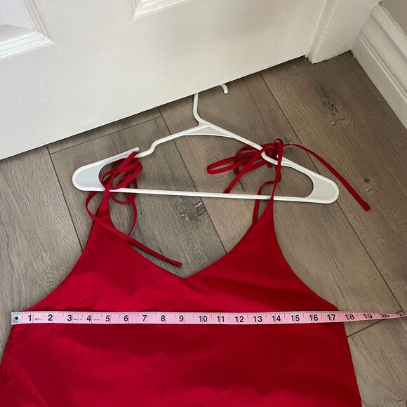 Hidden Forest Market Red Tie Slip Maxi Dress Korean/Seoul Fashion size M - Picture 7 of 8